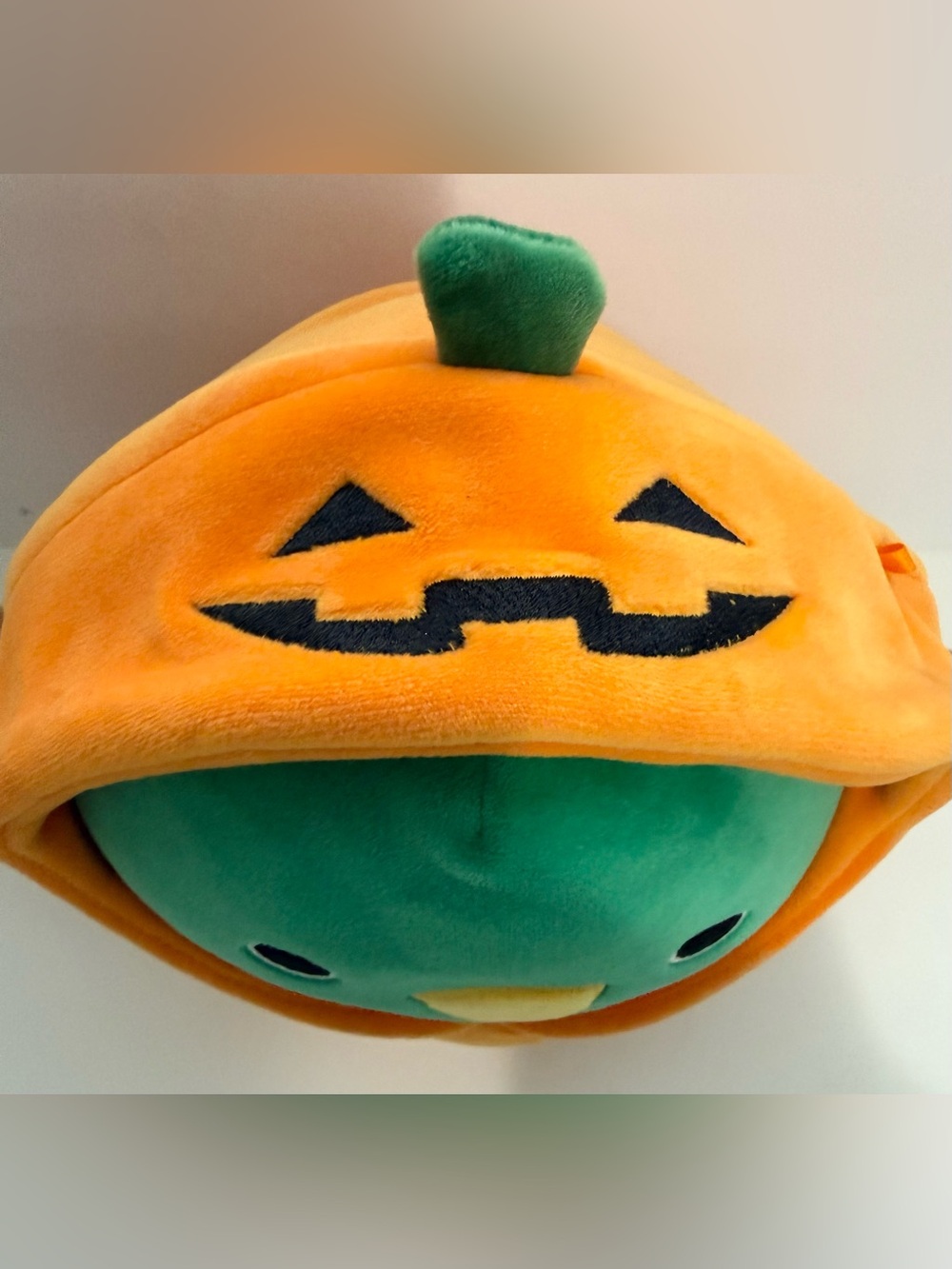 8" Avery the Duck in Pumpkin Costume Plush Doll Toy - Picture 3 of 9